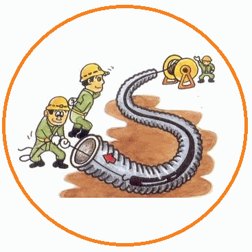 ống nhựa xoắn hdpe với dây mồi luồn sẵn